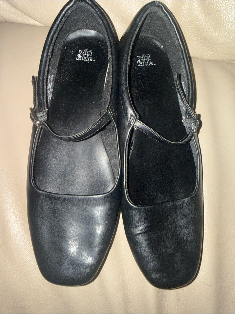 wild fable Black Mary Jane Style Slip-On Flats